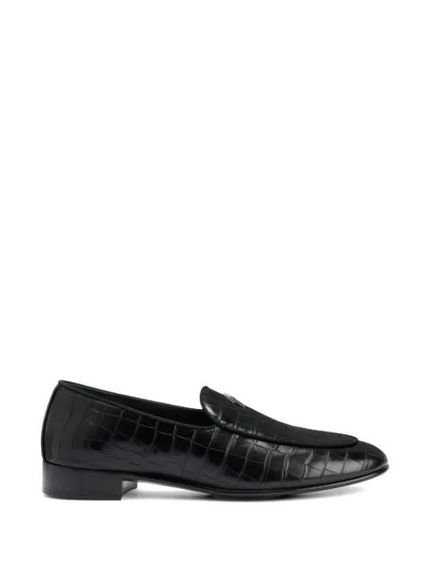 crocodile metal logo loafers by GIUSEPPE ZANOTTI