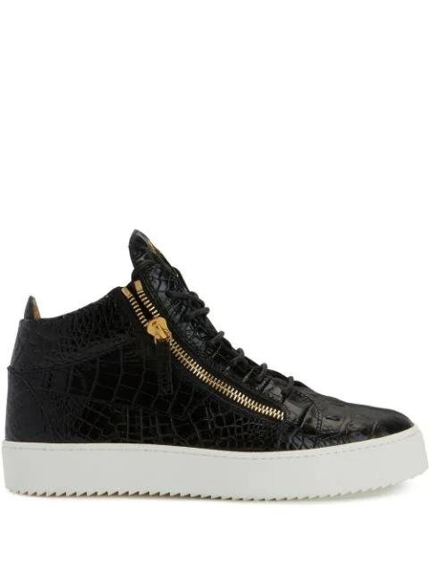 high-top leather sneakers by GIUSEPPE ZANOTTI