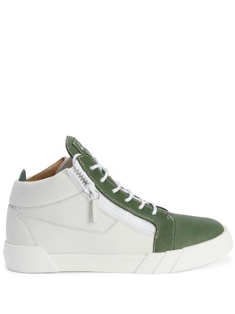 high-top zip-up sneakers by GIUSEPPE ZANOTTI