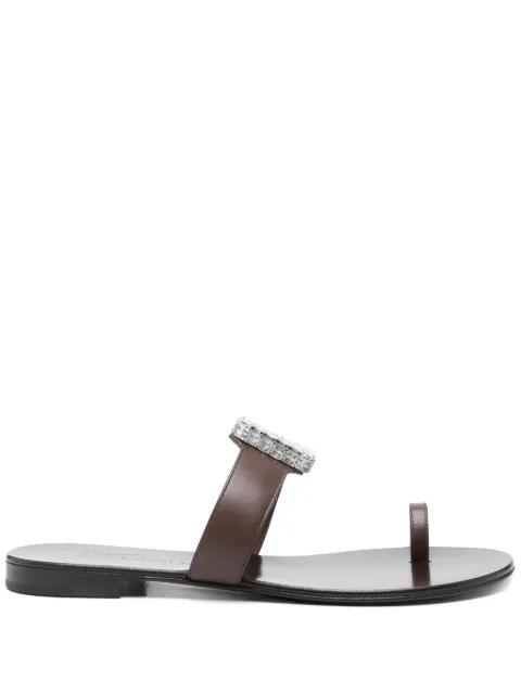 leather slides by GIUSEPPE ZANOTTI