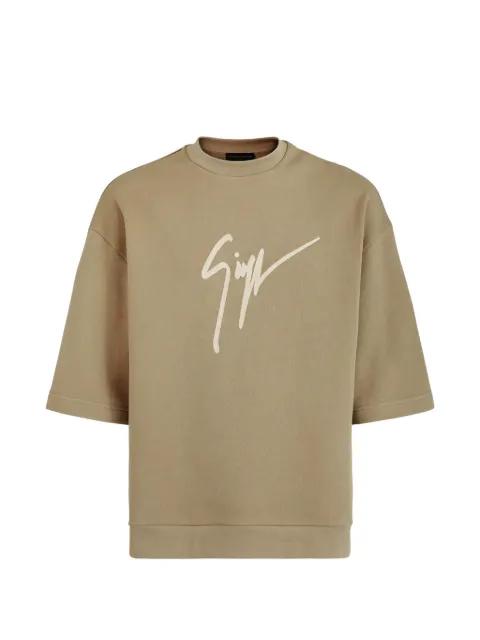 logo-embroidered T-shirt by GIUSEPPE ZANOTTI