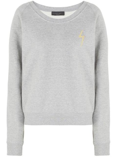 logo-embroidered cotton sweatshirt by GIUSEPPE ZANOTTI