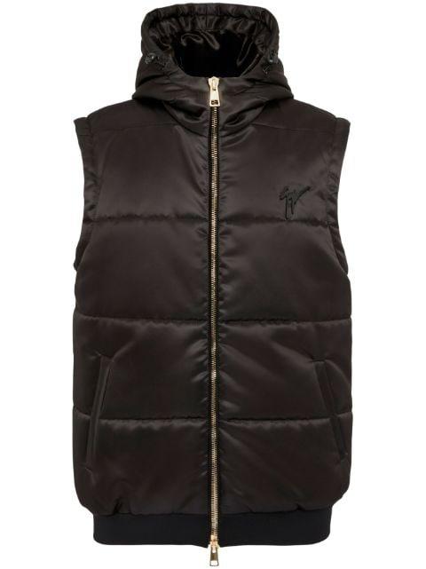 logo-embroidered padded vest by GIUSEPPE ZANOTTI