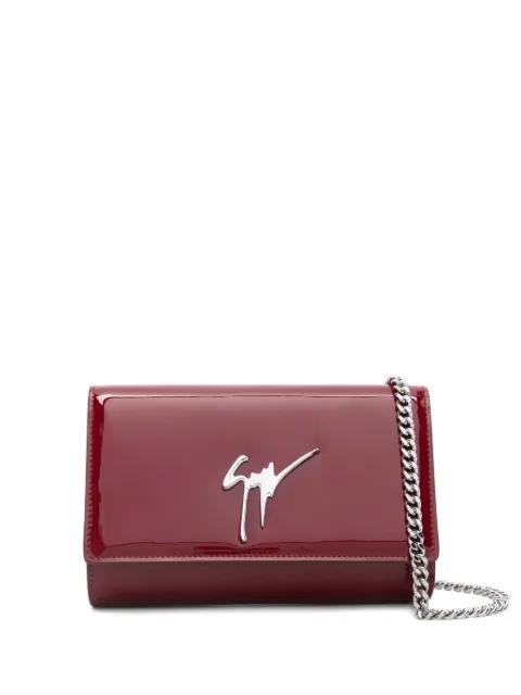 patent-leather clutch bag by GIUSEPPE ZANOTTI