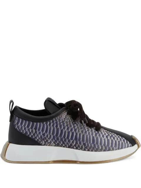 snakeskin-print sneakers by GIUSEPPE ZANOTTI