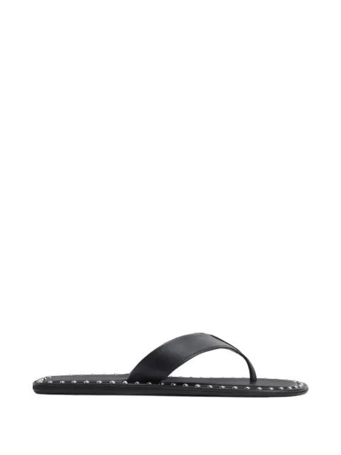 stud-embellished leather thong flip flop by GIUSEPPE ZANOTTI