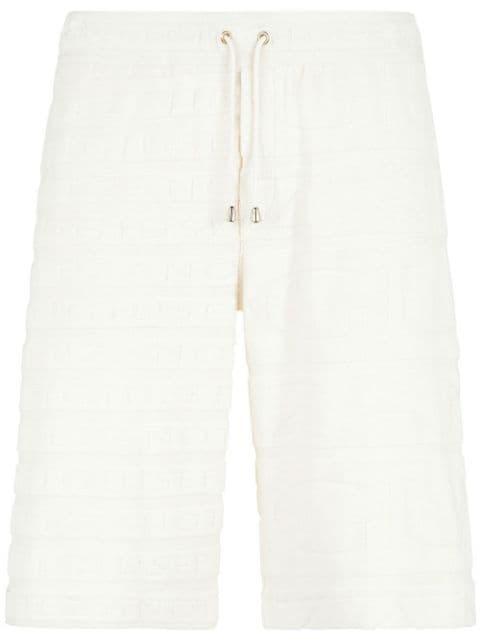 terry-cloth drawstring-waist Bermuda shorts by GIUSEPPE ZANOTTI