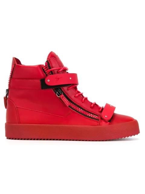zip detail hi-top sneakers by GIUSEPPE ZANOTTI