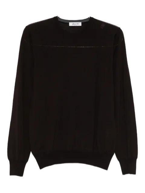 crew-neck panelled T-shirt by GIUUNO