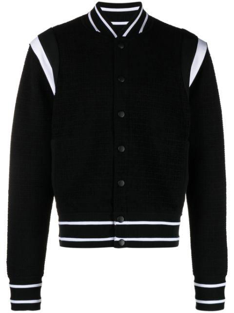 4G-embossed stripe-trim bomber jacket by GIVENCHY