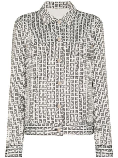 4G jacquard denim jacket by GIVENCHY