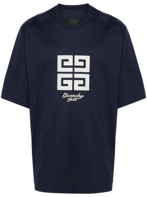 4G-motif cotton T-shirt by GIVENCHY