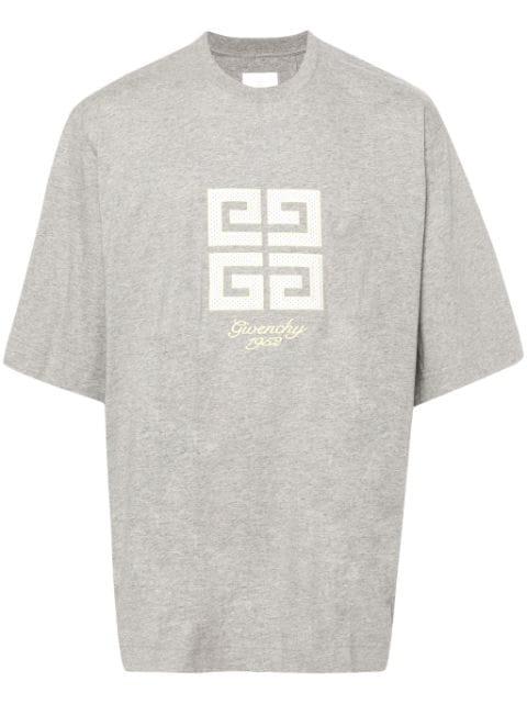 4G-motif cotton T-shirt by GIVENCHY