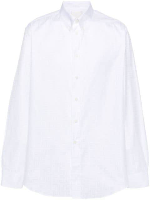 4G-motif cotton shirt by GIVENCHY