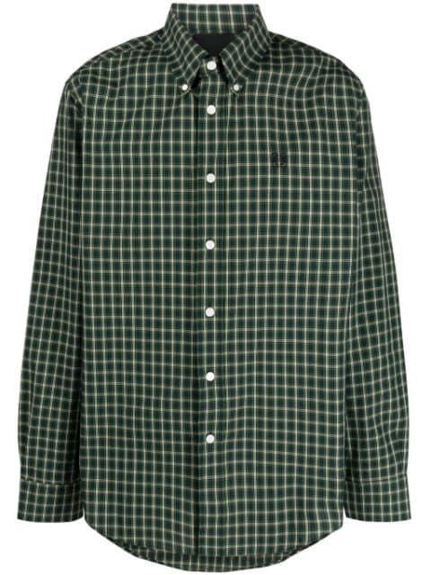 4G motif-embroidered checked shirt by GIVENCHY