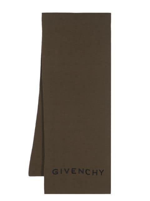 4G-motif logo-embroidered scarf by GIVENCHY