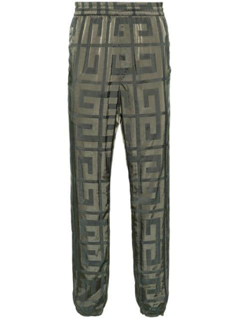 4G-motif taffeta trousers by GIVENCHY