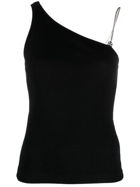 4G-plaque ribbed-knit tank top by GIVENCHY