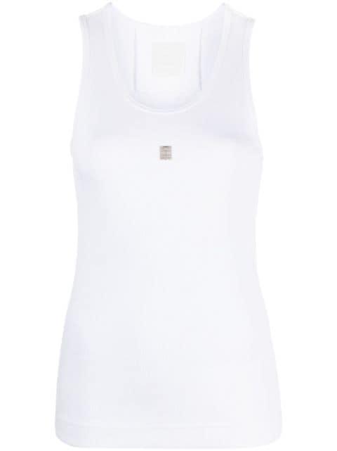 4G-plaque tank top by GIVENCHY
