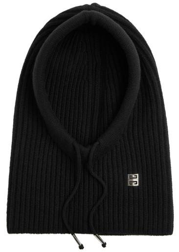 4G ribbed wool-blend balaclava by GIVENCHY