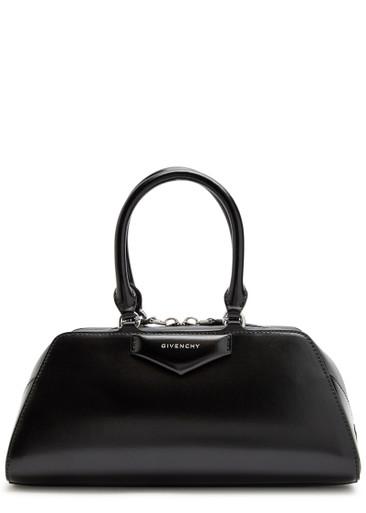 Antigona East-West small leather top handle bag by GIVENCHY
