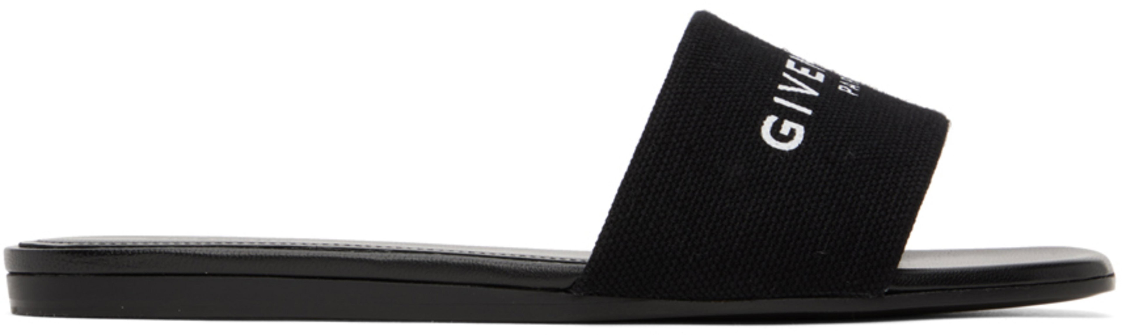 Black 4G Flat Sandals by GIVENCHY