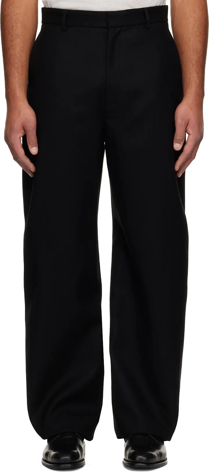 Black Couture Seam Trousers by GIVENCHY