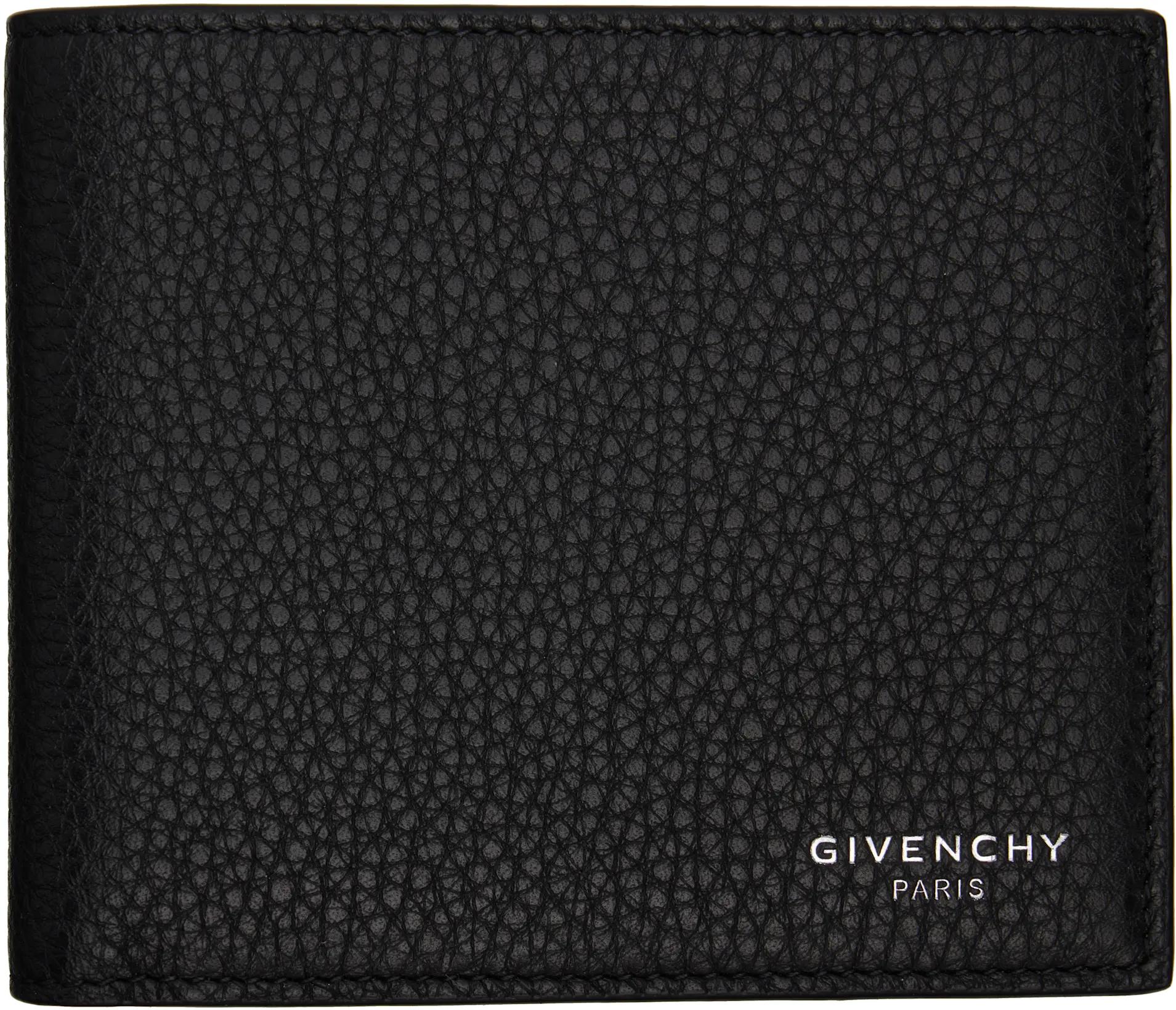 Black Grained Leather Wallet by GIVENCHY