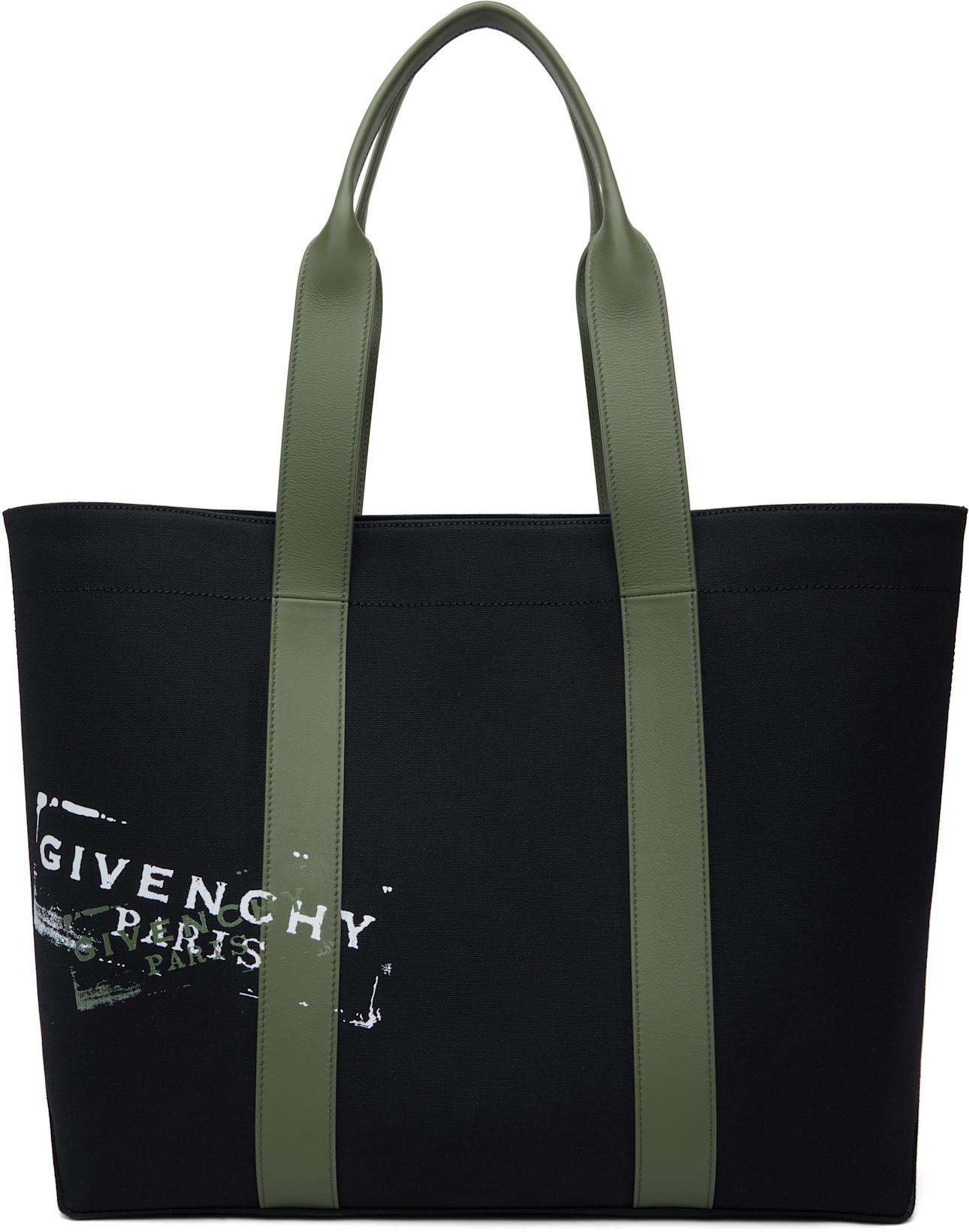 Black Large Canvas Tote by GIVENCHY