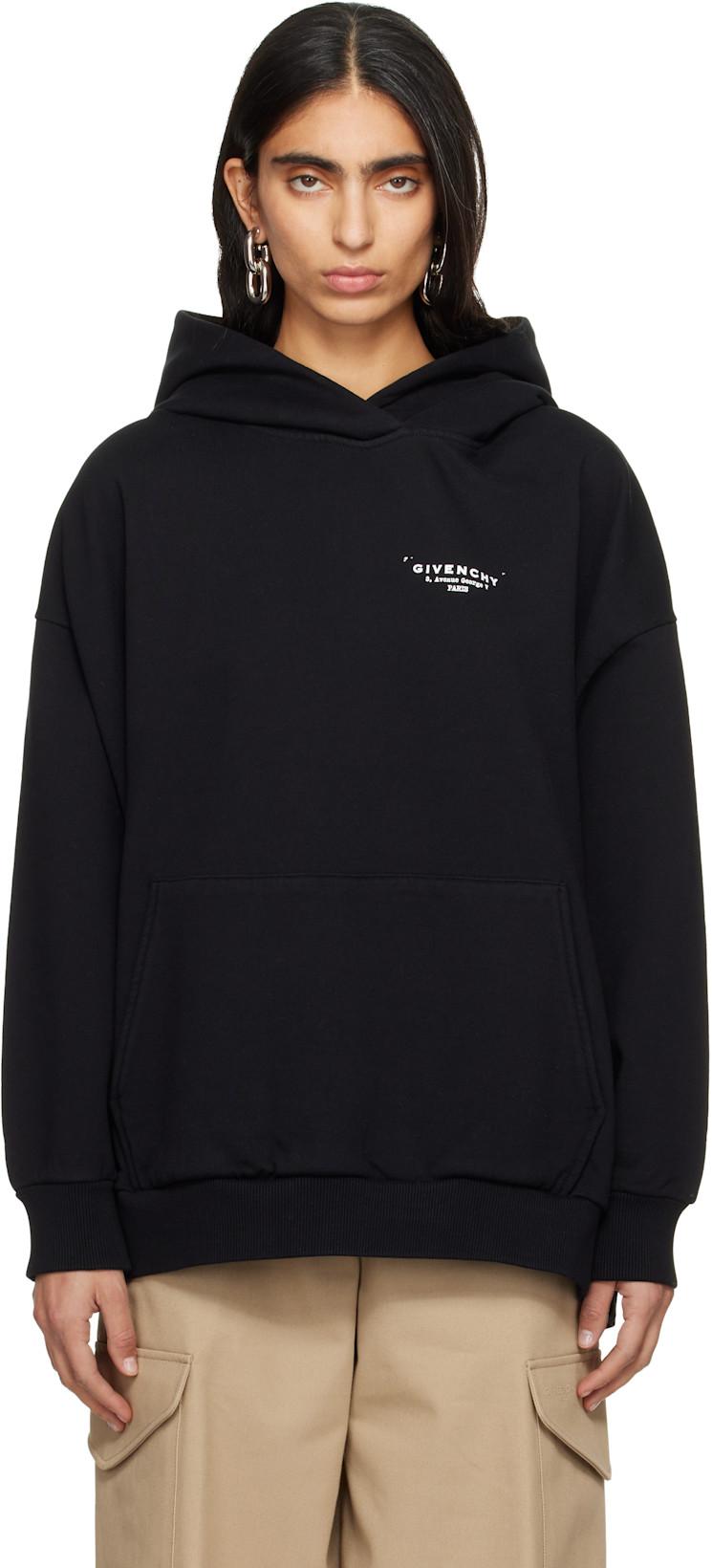 Black Logo Hoodie by GIVENCHY