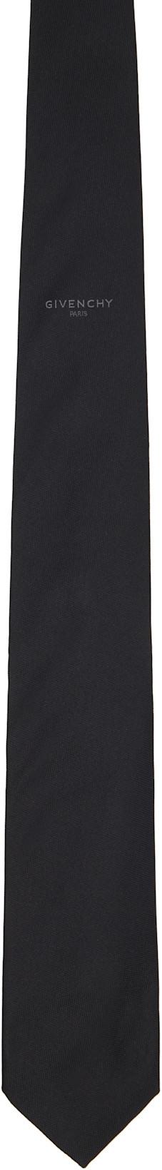 Black Paris Silk Jacquard Tie by GIVENCHY