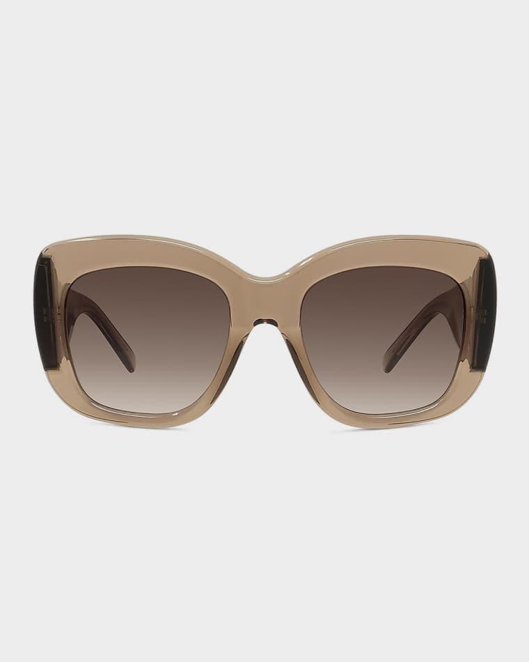 Bold 53mm Oversized Square Acetate Sunglasses by GIVENCHY