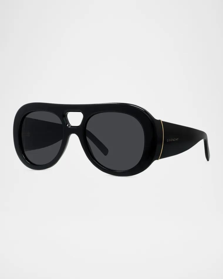 Bold Acetate Round Sunglasses by GIVENCHY