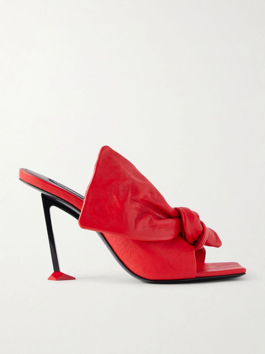 Boudoir bow-embellished leather mules by GIVENCHY
