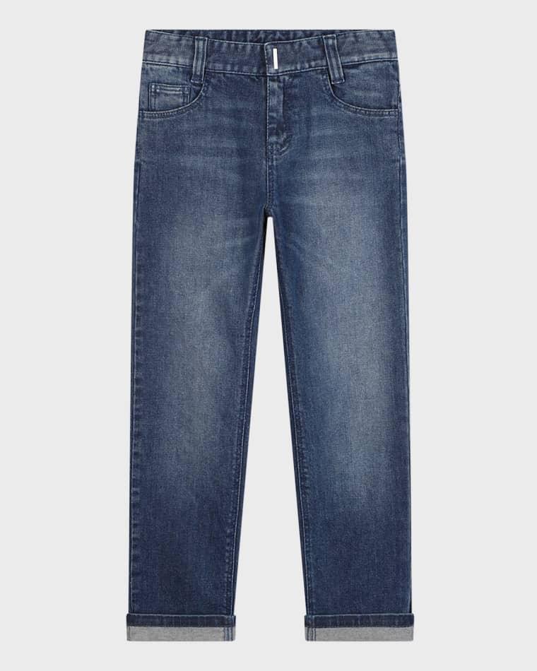 Boy's Cropped Jeans by GIVENCHY