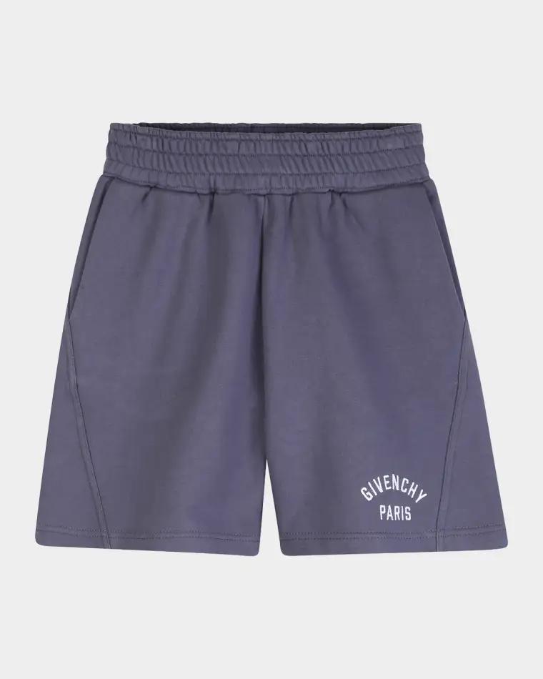 Boy's Logo Cotton Shorts, Size 4-6 by GIVENCHY