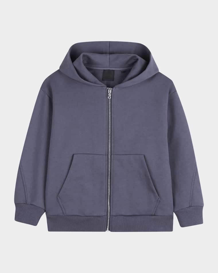Boy's Stretch Cotton Logo Hoodie, Size 8-14 by GIVENCHY