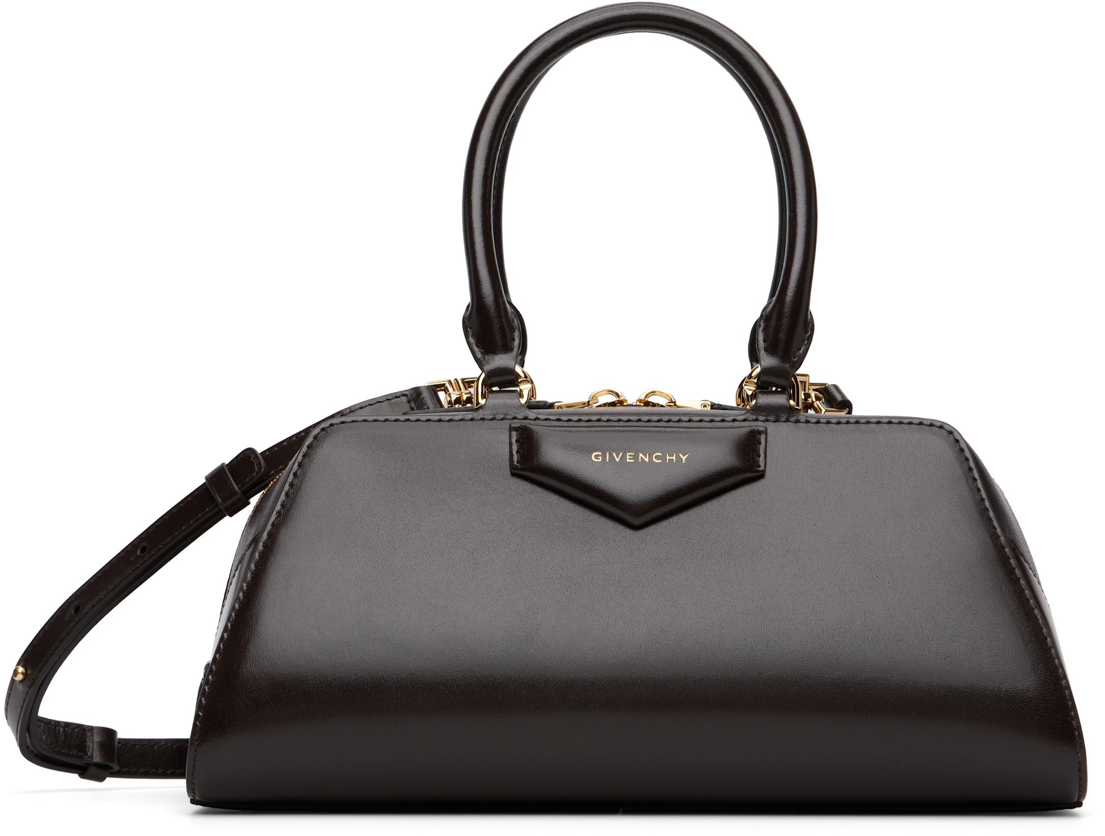 Brown Small Antigona East-West Bag by GIVENCHY
