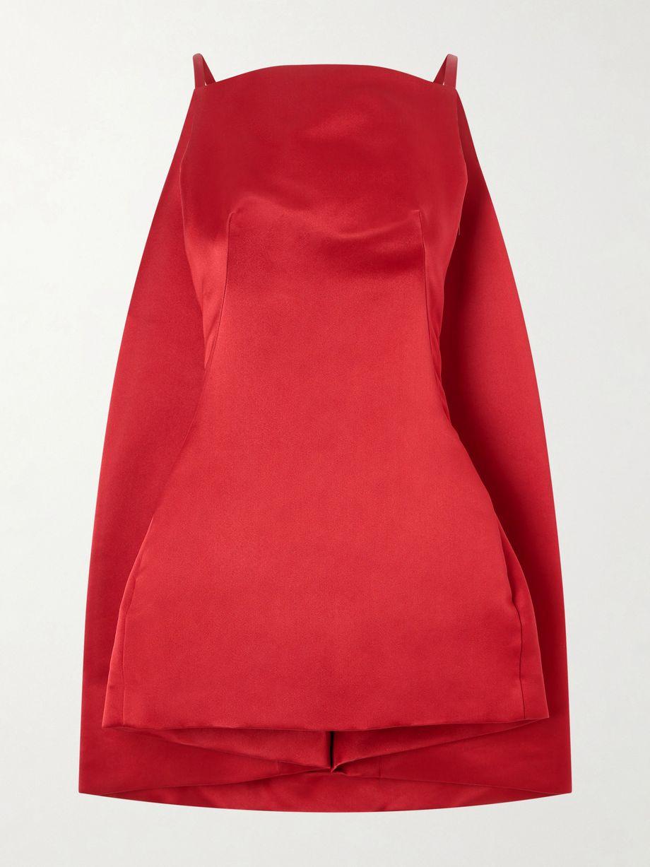 Cape-effect silk-satin mini dress by GIVENCHY