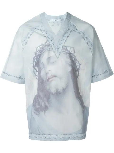 Christ print T-shirt by GIVENCHY