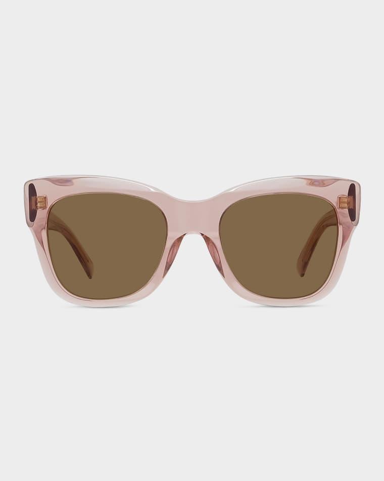 City 53mm Oversized Square Acetate Sunglasses by GIVENCHY