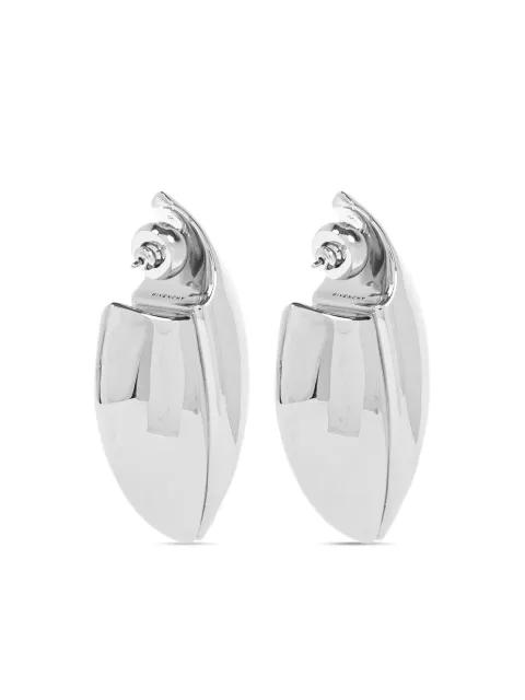 Cocoon curved-shape earrings by GIVENCHY