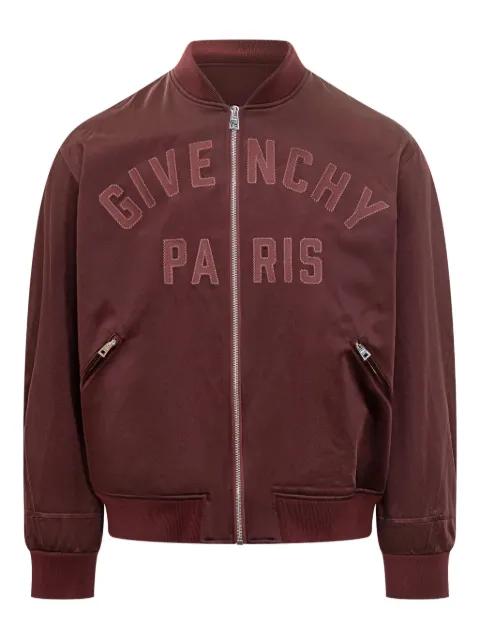Couture Seam embroidered logo bomber jacket by GIVENCHY