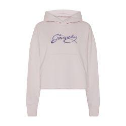 Cropped hoodie in fleece with GIVENCHY snake print by GIVENCHY