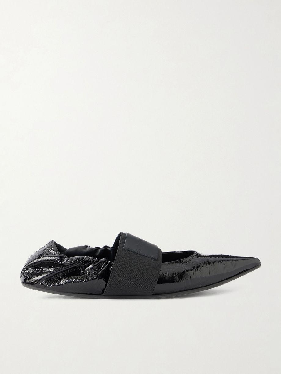 Crush leather ballet flats by GIVENCHY