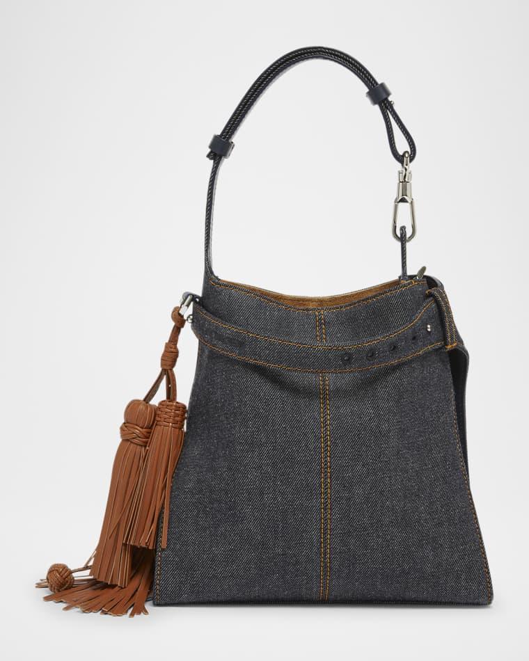 Day Mini Hobo Bag in Denim by GIVENCHY