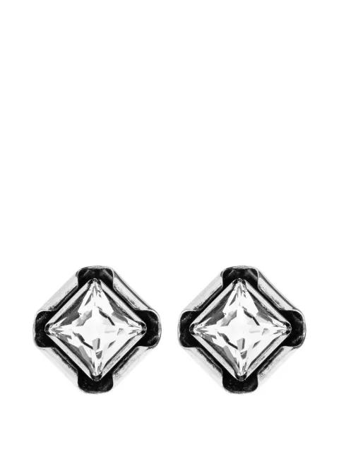 Deconstructed Crystals crystal-embellished square earrings by GIVENCHY