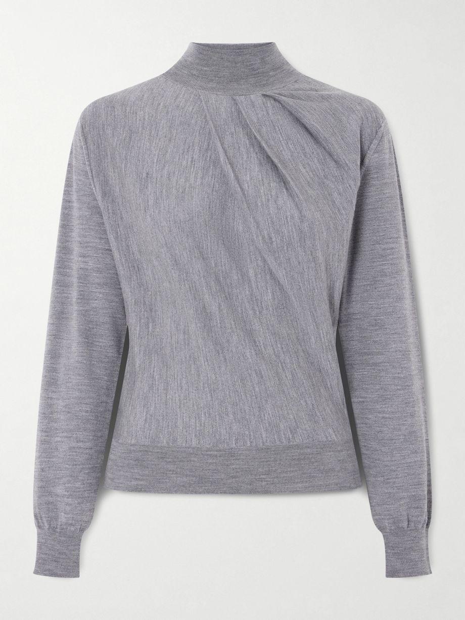 Draped wool-blend turtleneck sweater by GIVENCHY