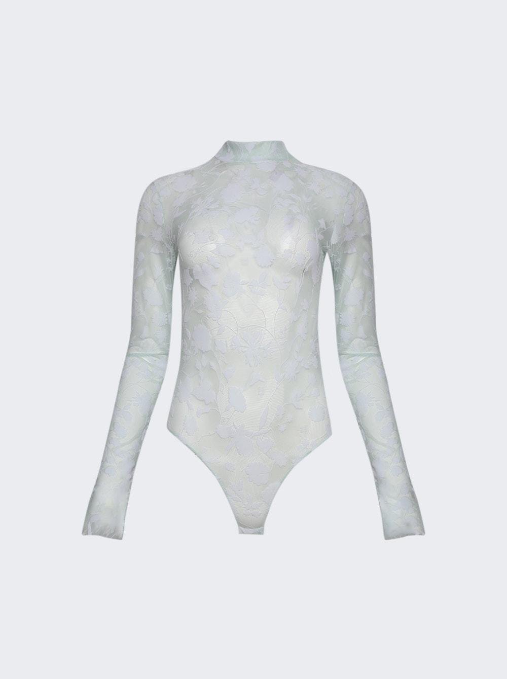 Floral Tulle Bodysuit White  | The Webster by GIVENCHY