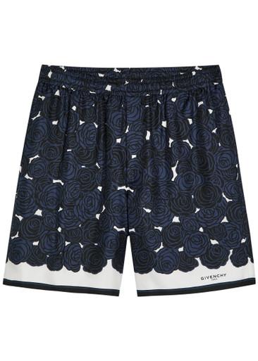 Floral-print silk shorts by GIVENCHY